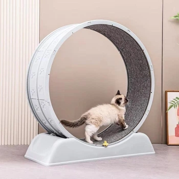 Беговое колесо для котов CutePet R03 L для малых и средних пород кошек Цвет Серый