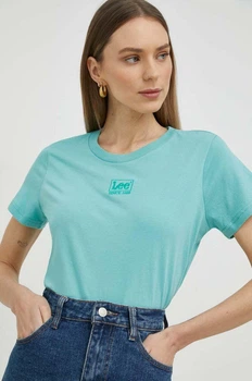 Футболка Lee SMALL LOGO Зелений M L49EEH41