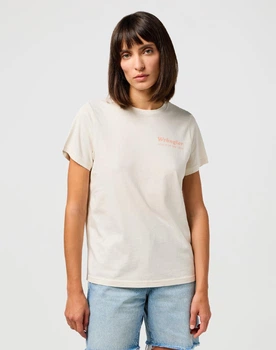 Футболка Wrangler Regular Tee in Vintage Білий M 112350321