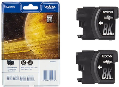 Картридж Brother LC1100BK 2-pack Black (LC1100BKBP2DR)