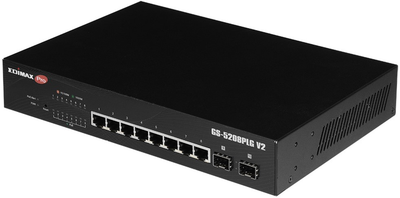 Switch Edimax 10-Port Gigabit Long Range PoE+ Black (GS-5208PLG V2)