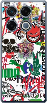 Чохол на Infinix GT 20 Pro Many different logos "4022u-3735-70447"