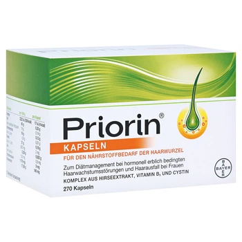Приорин от выпадения волос Bayer (Priorin ) 270 капсул