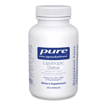 Вітаміни для печінки ліпотропних детокс Pure Encapsulations (Lipotropic Detox) 120 капсул