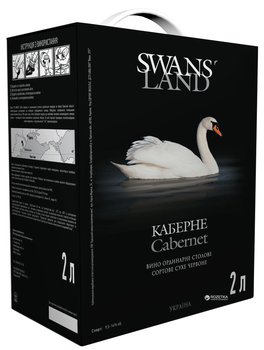 Вино Swans Land Каберне червоне сухе 2 л 9.5-14% (4820179621228)