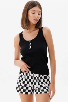 Комплект: майка и шортики Leinle 48(XL) Черный (105551)