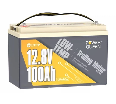 Аккумуляторная батарея LiFePO4 Power Queen 12V 100Ah LowTemp, 1280Wh, BMS 100A