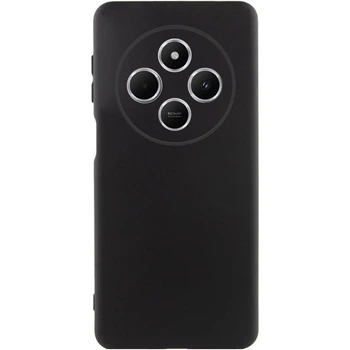 Противоударный Чехол TPU GETMAN Liquid Silk Full Camera для Xiaomi Redmi 14C / Poco C75 Черный/Black