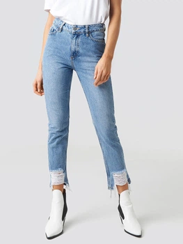 Джинсы Slim Fit женские NA-KD 1100-000288-0116 34 Синие (7325940558132)