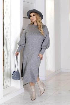 Fashions • Платье ангоровое Ellite Fashions 50-52 серый (8013-фг)