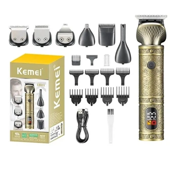 Триммер 18 в 1 Kemei KM-2313 багатофункціональний з насадками та зарядкою