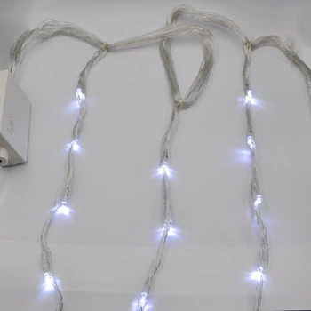 Гирлянда-водопад (Curtain-Lights) Itrains 360W-3 внутренняя пров прозрачный 3*2м (Белый)