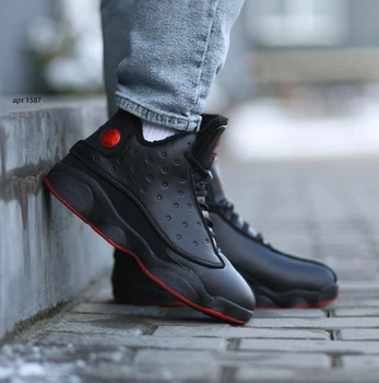 Зимові кросівки Stilli Jordan 13 Retro 42 (26 см) Black Red (арт 1587)