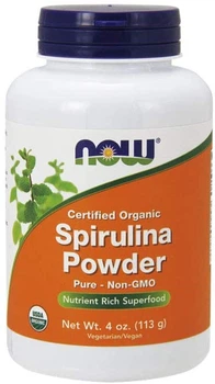 Спіруліна Now Foods сертифікований органічний порошок Spirulina, 113 гр (NOW-02690)