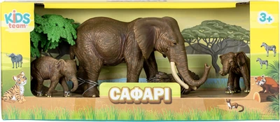 Набор фигурок Kids Team Сафари Семья слонов (Q9899-C18_2)
