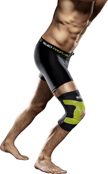 Наколінник з відкритою чашкою Select Compression Knee Support 6252 XXL Чорно-зелений 1 шт (5703543133345)