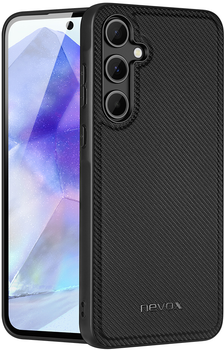 Etui plecki Nevox StyleShell Nylo do Samsung A55 Black (4250686413366)