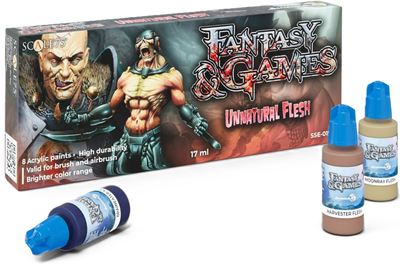 Zestaw farb Scale75 Fantasy Games Unnatural Flesh Acrylic 8 szt (8412548267814)