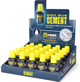 Клей Ammo Night Blue Cement Display 25 шт x 30 мл (8432074081814)