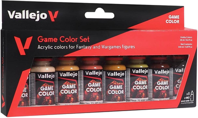 Zestaw farb akrylowych Vallejo Game Color 72.187 Kit Skin Tone 8 szt x 18 ml (8429551721875)