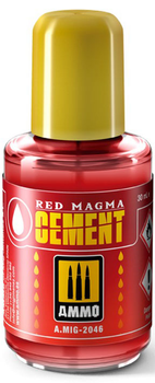 Klej Ammo Magma Cement 30 ml Czerwony (8432074020462)