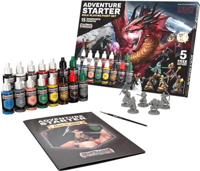 Zestaw The Army Painter GameMaster Adventure Starter Role-Playing Paint Kit z figurkami 15 szt x 18 ml (5713799100817)