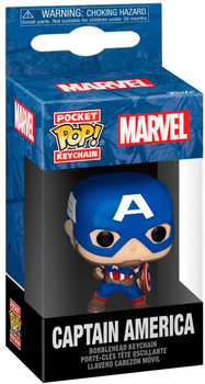 Брелок Funko Pocket POP Keychain Marvel Captain America Classics 4 см (0889698824927)