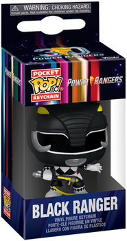 Brelok Funko Pocket POP Keychain Power Rangers 30th Anniversary Black Ranger 4 cm (0889698721493)