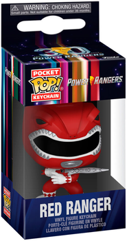 Брелок Funko Pocket POP Keychain Power Rangers 30th Anniversary Red Ranger 4 см (0889698721523)