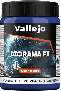 Pasta Vallejo Diorama FX Water Textures 26.204 200 ml Atlantic Blue (8429551262040)