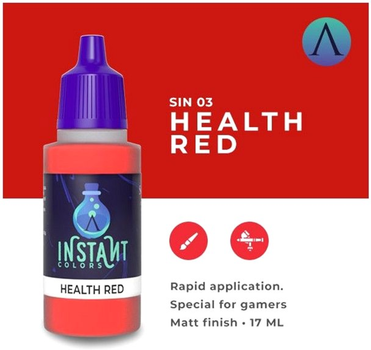 Фарба акрилова Scale75 Instant Colors 17 мл Health Red (8412548900582)