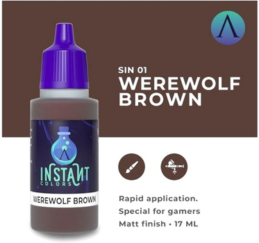 Farba akrylowa Scale75 Instant Colors 17 ml Werewolf Brown (8412548900568)