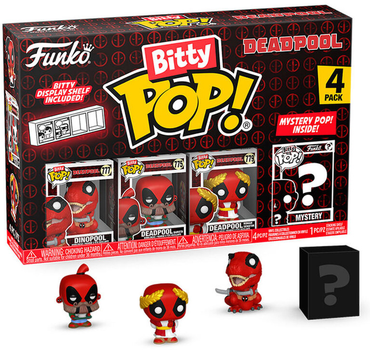 Набір фігурок-сюрприз Funko Bitty POP Marvel Deadpool Dinopool 4 шт (0889698849616)