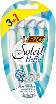 Набір бритв без змінних картриджів BIC Soleil Bella 3+1 шт (3086123220546)