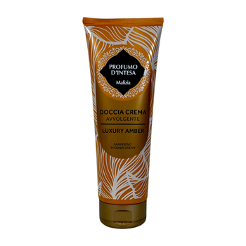 Гель-крем для душа Malizia роскошный янтарный обволакивающий doccia crema avvolgente luxury amber, 250 мл