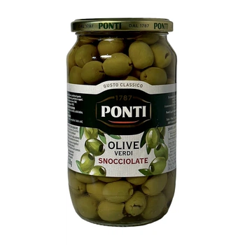 Оливки зеленые без косточек Ponti Olive Verdi Snocciolate 670 г