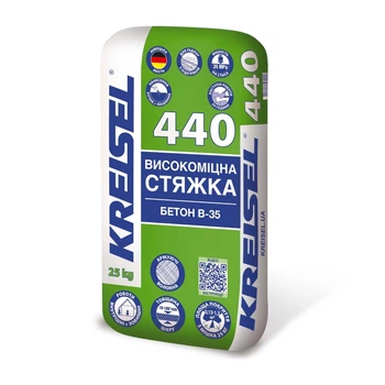 Цементна стяжка високоміцна Kreisel 440 Бетон B-35 25 кг