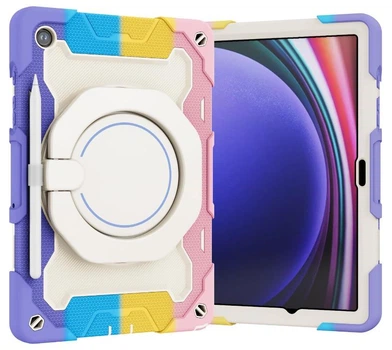 Чохол Rainbow Armor Tablet для Samsung Galaxy Tab A9 (8.7") / чохол для планшета з ремінцем у комплекті / (райдужний рожевий)