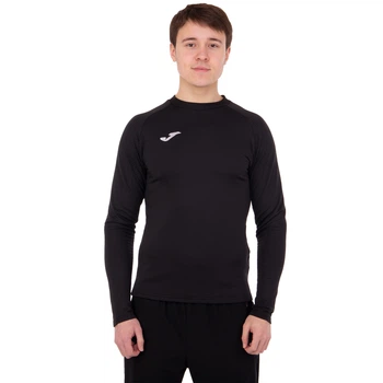 Лонгслів компресійний спортивний Joma BRAMA FLEECE 101015-100 (поліестер, еластан, M, чорний) (101015-100_Чорний_M)