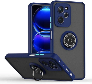 Захисний чохол MatteLuxe Xiaomi Poco X5 Pro 5G (з кільцем) Blue (38256-28)