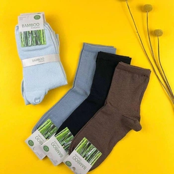 Чоловічі класичні демісезонні шкарпетки NiceSocks Бамбук, 4 пари/42-45р.