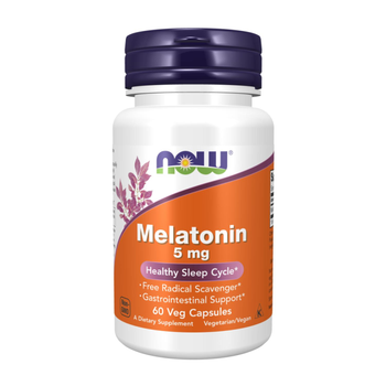 МЕЛАТОНИН 5мг Now Foods аминокислота Now Foods MELATONIN 60 капсул
