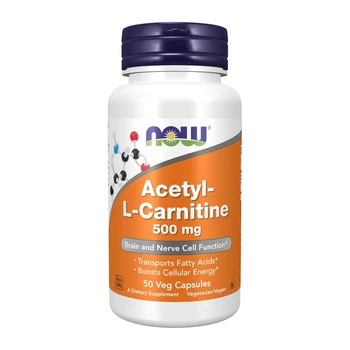 Ацетил Л-карнітин Now Foods Acetyl-L-Carnitine 500 мг 50 капсул