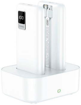 УМБ XO PR151 2х10000mAh + Base White (6920680826018)