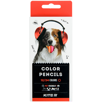Олівці кольорові двосторонні Kite Dogs K22-054-1, 12 шт