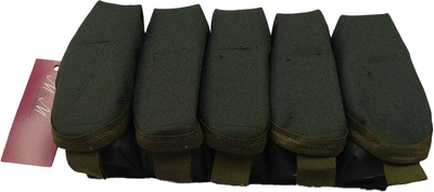 Підсумок для пострілів ВОГ 5шт MOLLE M&M Вид 2 Olive Green Хакі (213348)