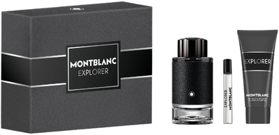 Zestaw dla mężczyzn Montblanc Explorer Woda perfumowana 100 ml + Miniaturka Woda perfumowana 7.5 ml + Żel pod prysznic 100 ml (3386460139137)