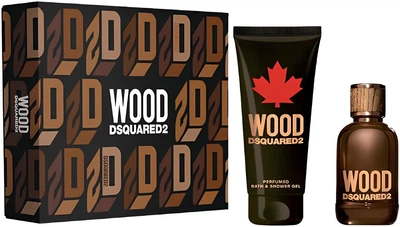 Zestaw męski DSquared2 Wood Woda toaletowa 100 ml + Żel pod prysznic 150 ml (8011003873807)