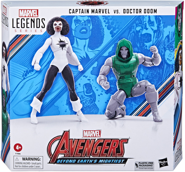 Набір фігурок Hasbro Marvel Legends Avengers Beyond Earths Mightiest Captain Marvel vs Doctor Doom з аксесуарами 2 шт 15 см (5010996142443)