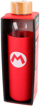 Butelka na napoje Stor Nintendo Super Mario Bros szklana z silikonowym pokryciem 585 ml (8412497003853)